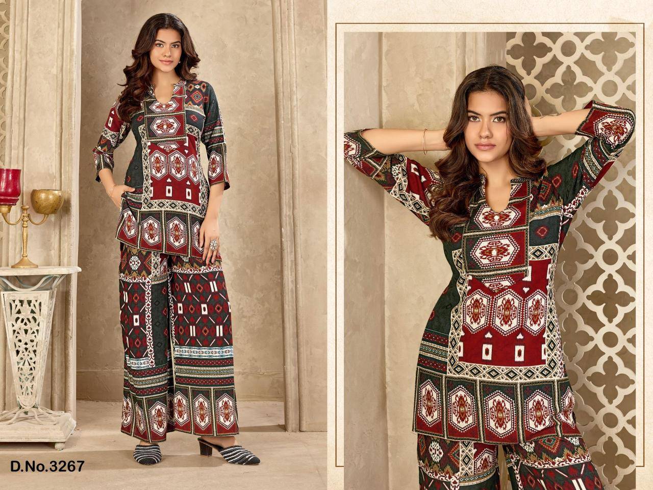 Ladies Flavour designer coord set  Kurti dealers in Ahmedabad