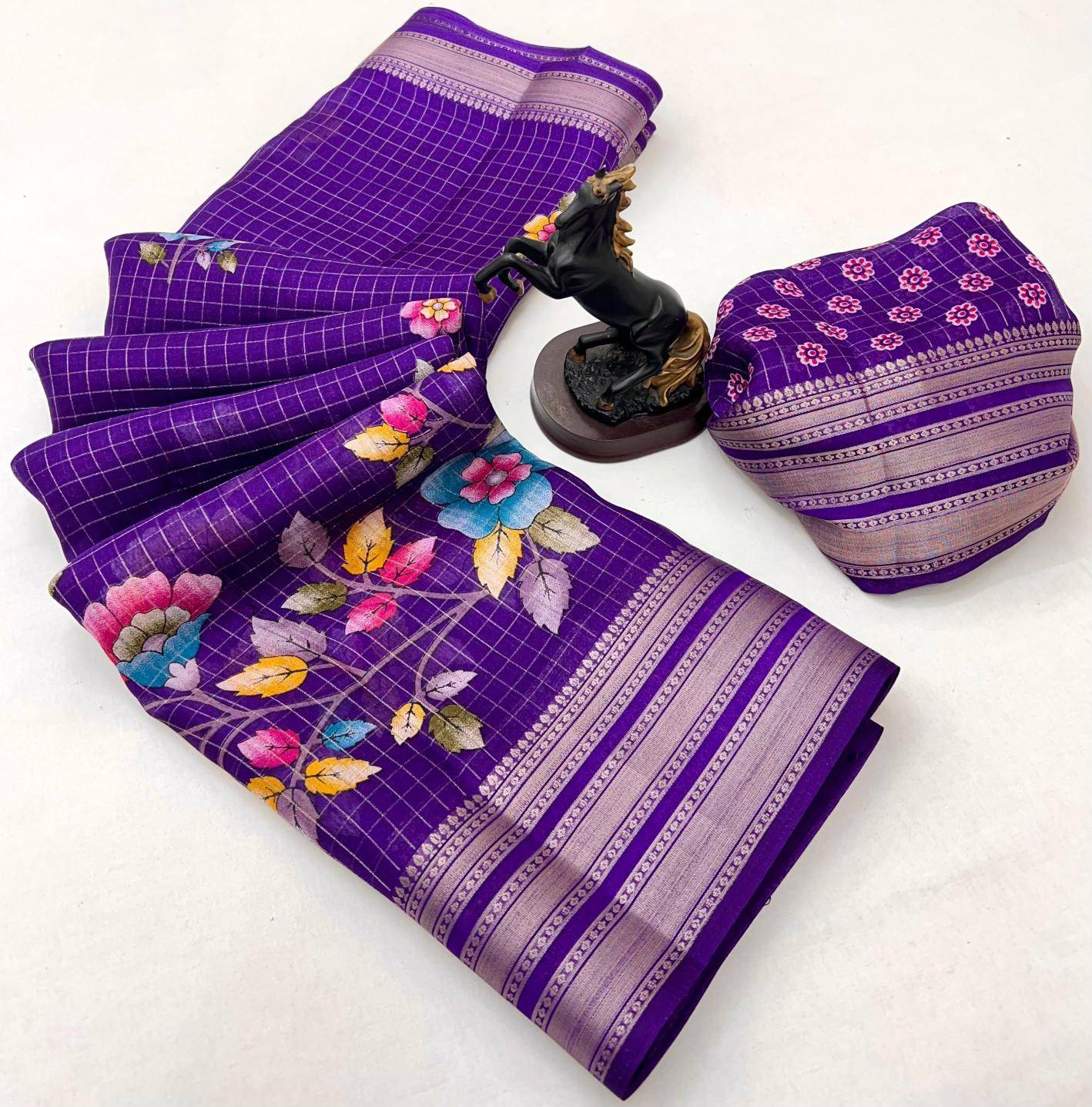 Malhar elegant floral Saree wholesaler in Mumbai
