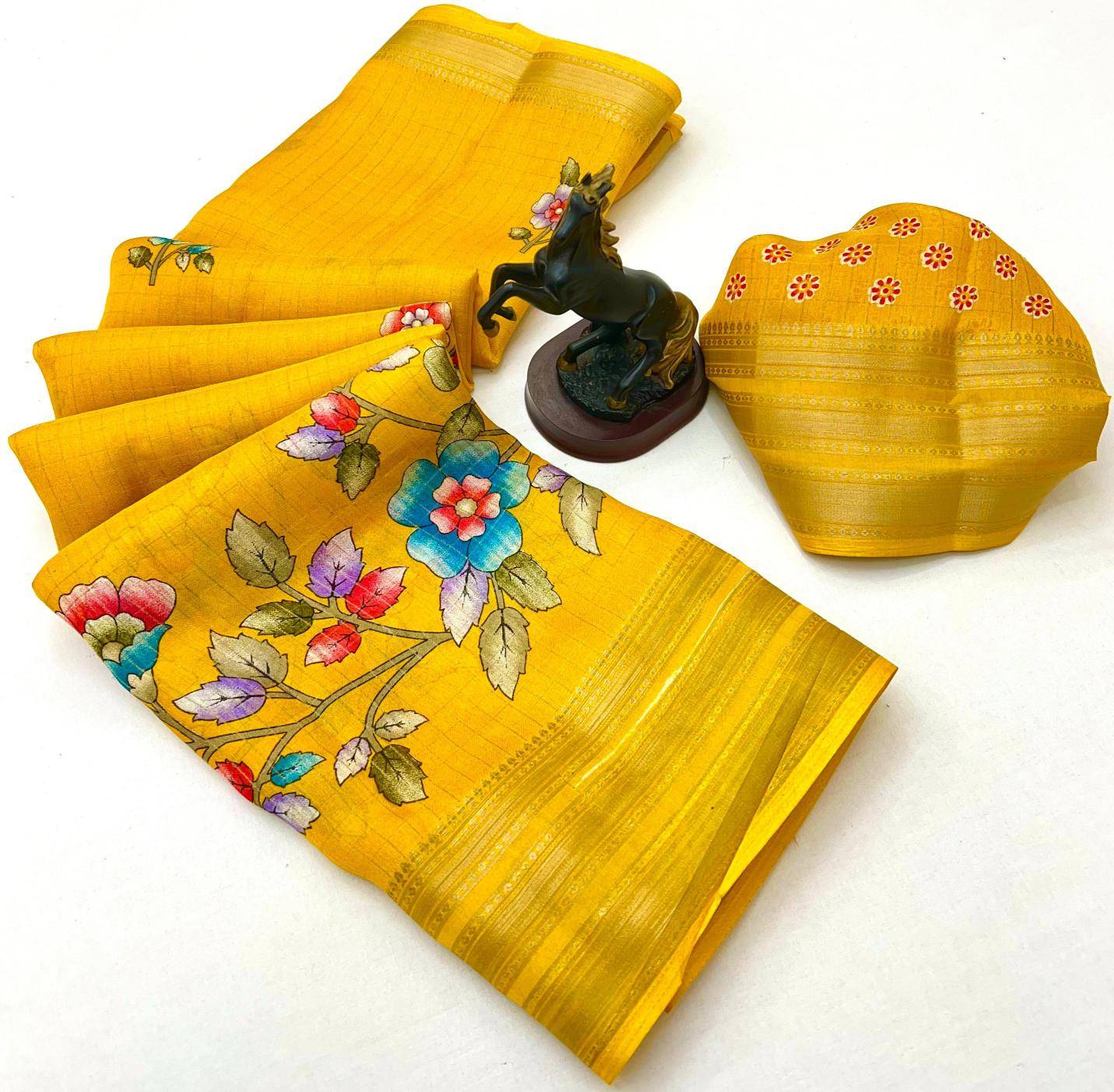 Malhar elegant floral Saree wholesaler in Mumbai