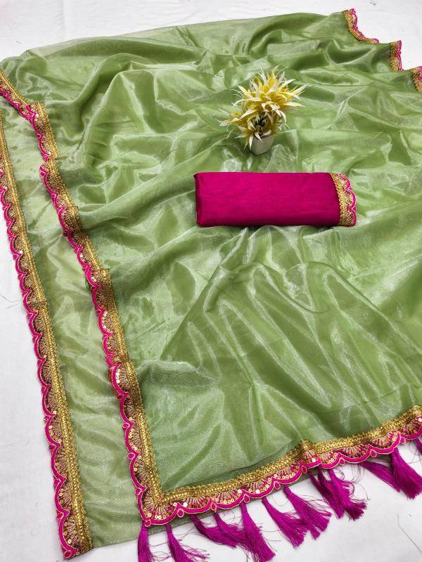 GC twill tissue shint net Wholesale saree market in Mumbai