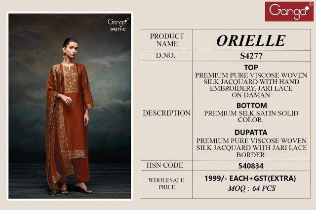 Ganga orielle 4277 Dress materils suppliers in Hyderabad