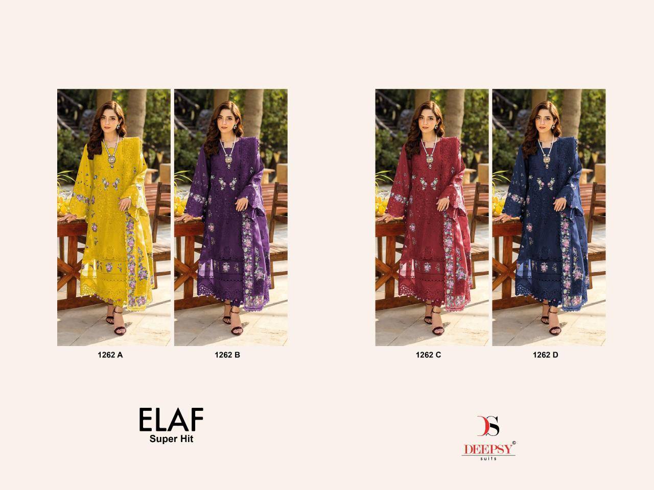 Deepsy elaf luxury super hit lawn  Salwar kameez wholesale market