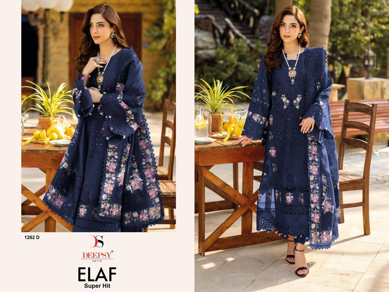 Deepsy elaf luxury super hit lawn  Salwar kameez wholesale market