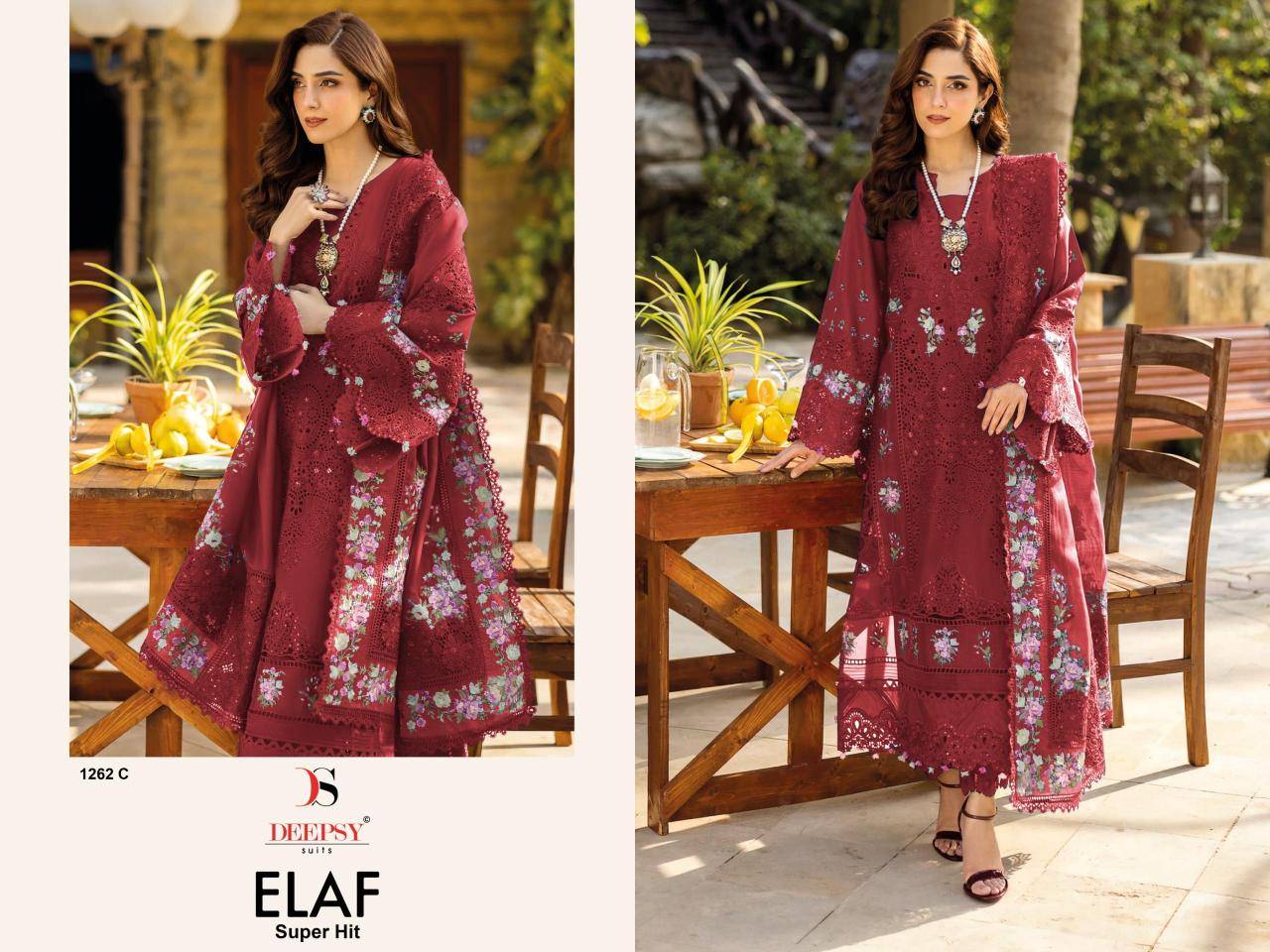 Deepsy elaf luxury super hit lawn  Salwar kameez wholesale market