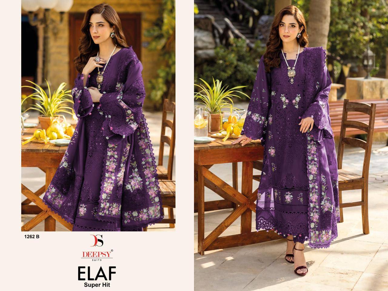 Deepsy elaf luxury super hit lawn  Salwar kameez wholesale market