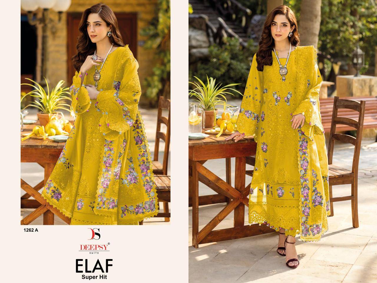Deepsy elaf luxury super hit lawn  Salwar kameez wholesale market