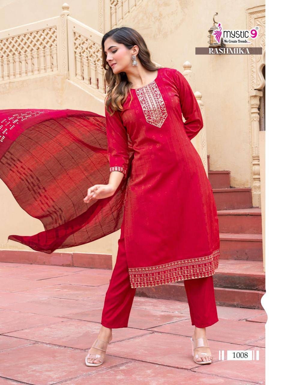 Mystic9 rashmika vol 1 Kurti wholesale market