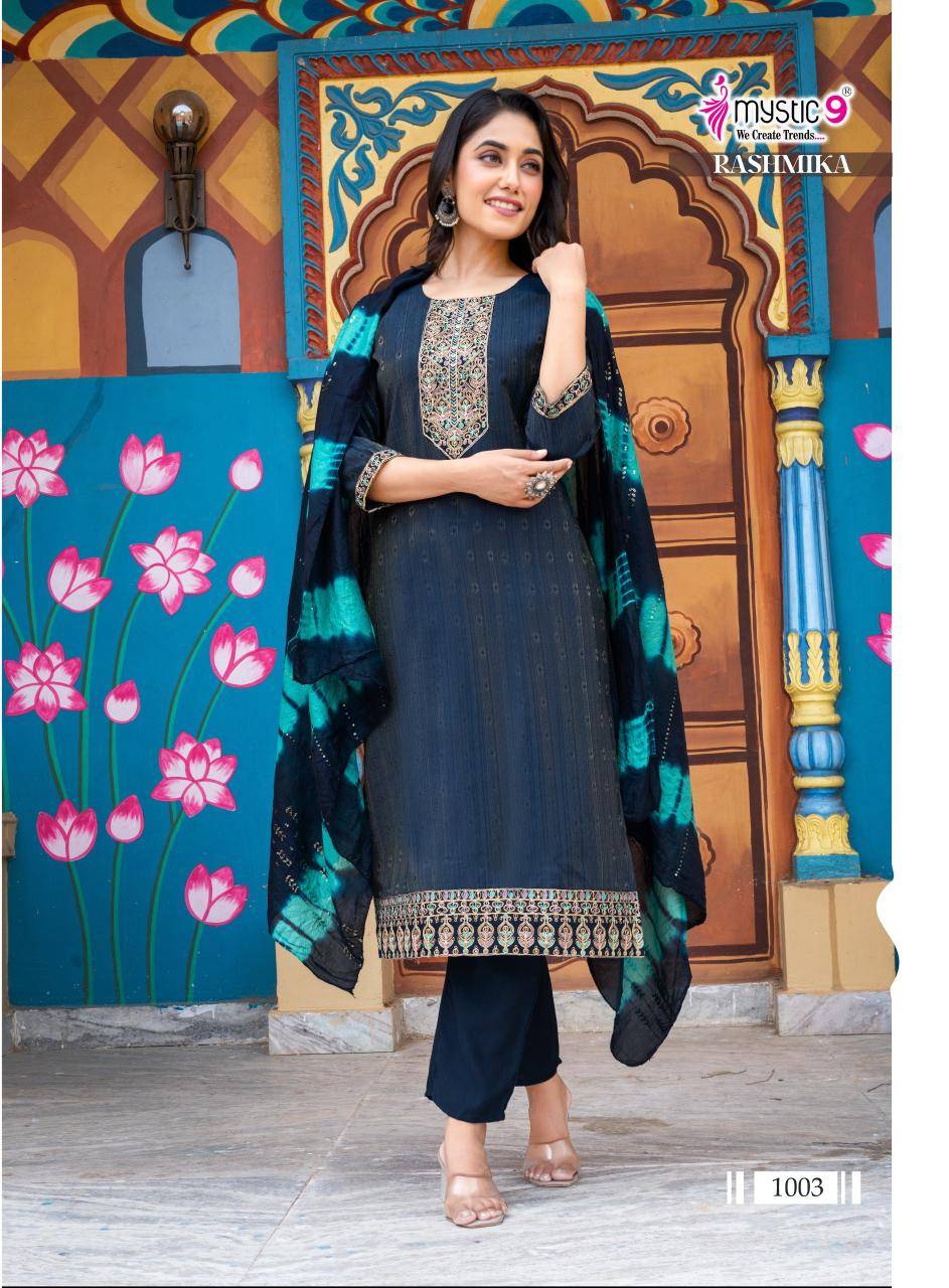 Mystic9 rashmika vol 1 Kurti wholesale market