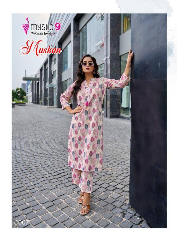 Mystic9 muskan vol 1 coord set Kurtis at Wholesale Price
