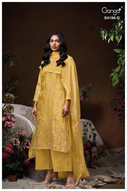 Ganga biyona 4196 Dress material suppliers in Hyderabad