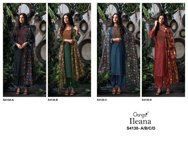 Ganga ileana 4130 Wholesale dress material shops in Hyderabad
