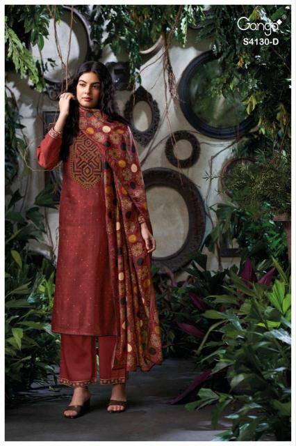 Ganga ileana 4130 Wholesale dress material shops in Hyderabad