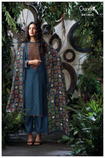Ganga ileana 4130 Wholesale dress material shops in Hyderabad