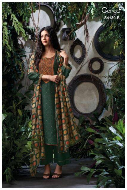 Ganga ileana 4130 Wholesale dress material shops in Hyderabad