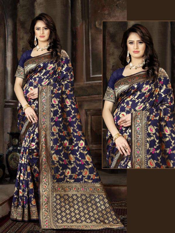 Triveni FF-29 banarasi silk Wholesale saree market