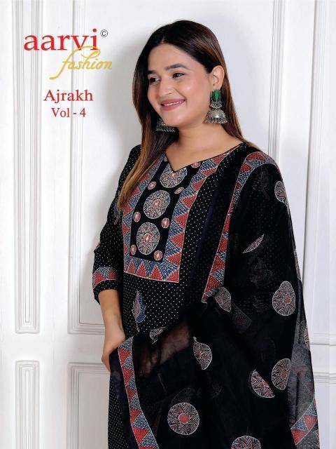Aarvi ajrakh vol-4 Kurti manufacturer in hydrabad