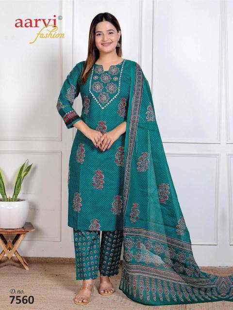 Aarvi ajrakh vol-4 Kurti manufacturer in hydrabad