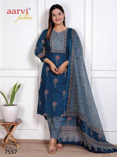 Aarvi ajrakh vol-4 Kurti manufacturer in hydrabad