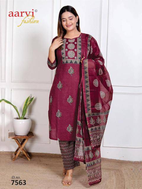 Aarvi ajrakh vol-4 Kurti manufacturer in hydrabad