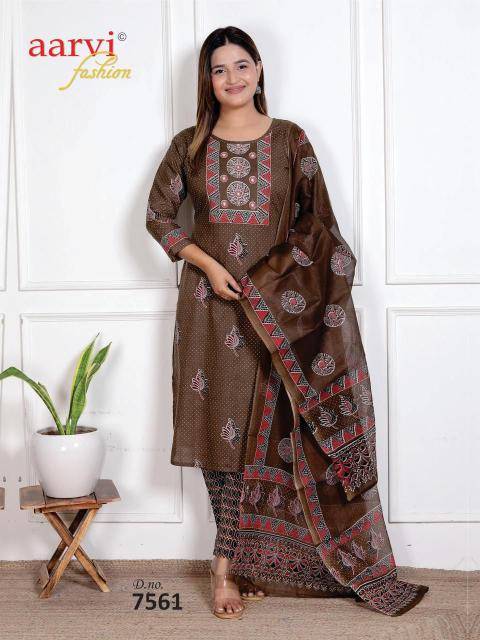 Aarvi ajrakh vol-4 Kurti manufacturer in hydrabad