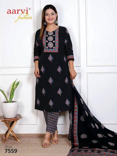 Aarvi ajrakh vol-4 Kurti manufacturer in hydrabad