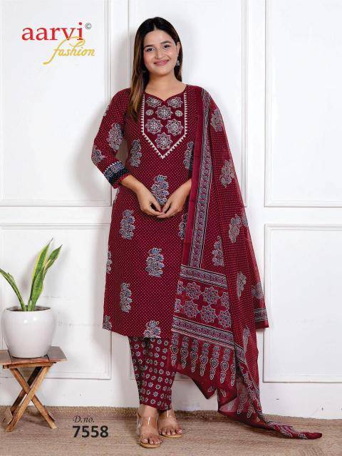 Aarvi ajrakh vol-4 Kurti manufacturer in hydrabad