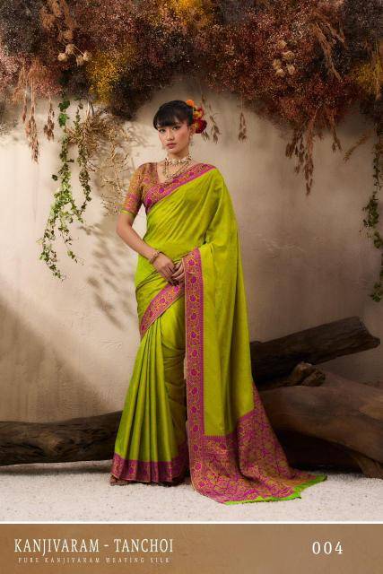 Rajtex kanjivaram tanchoi Designer sarees wholesale in India