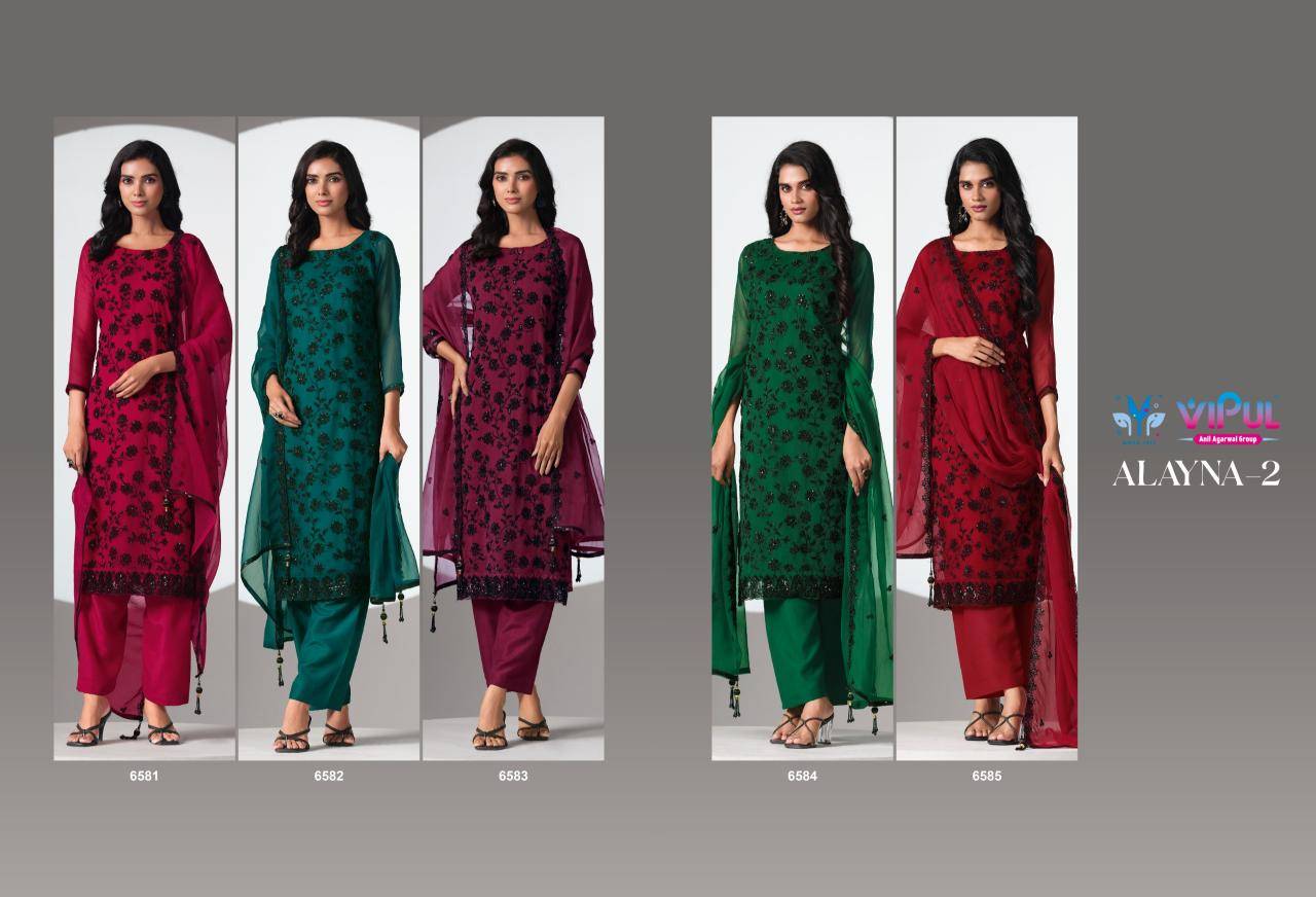 Vipul alayna 2 Wholesale dress materials suppliers in Surat