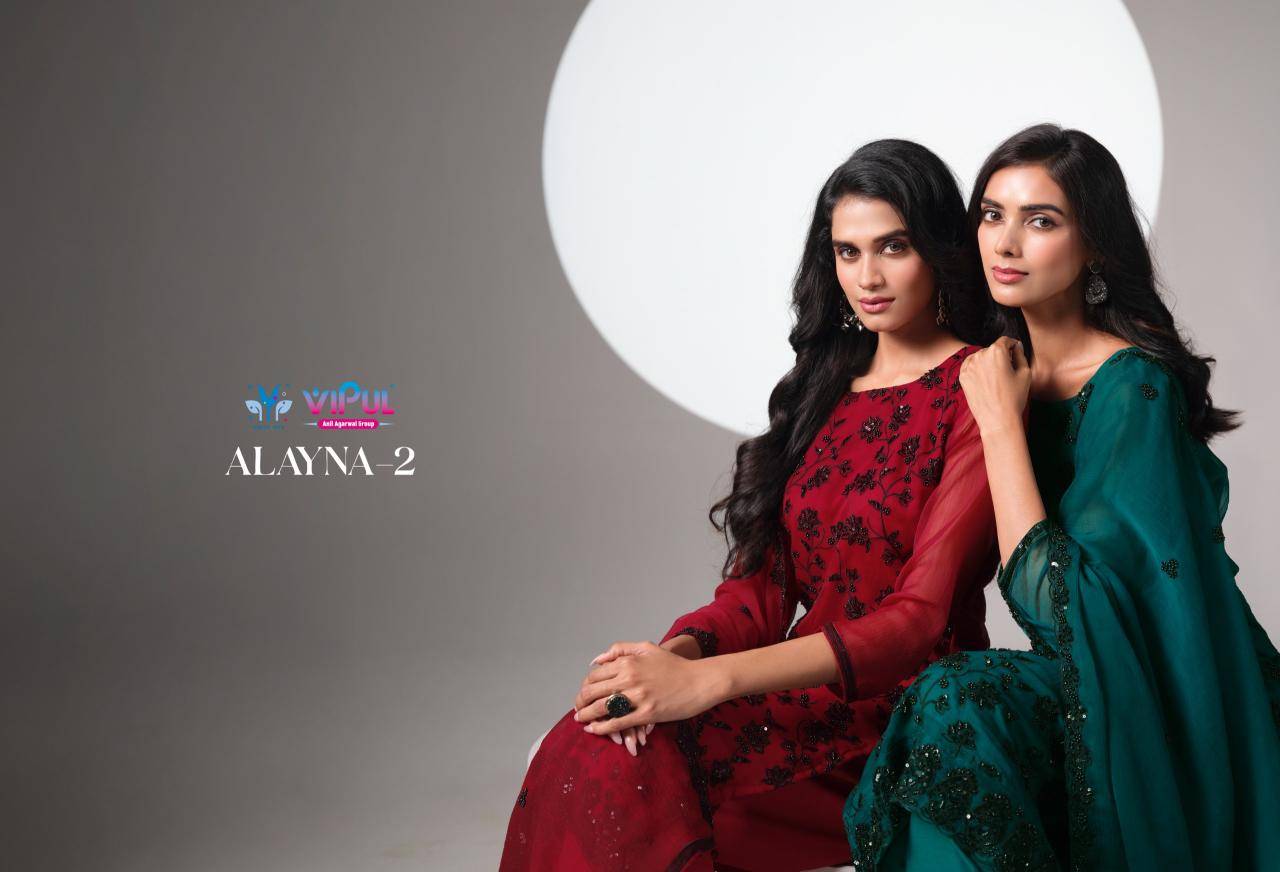 Vipul alayna 2 Wholesale dress materials suppliers in Surat