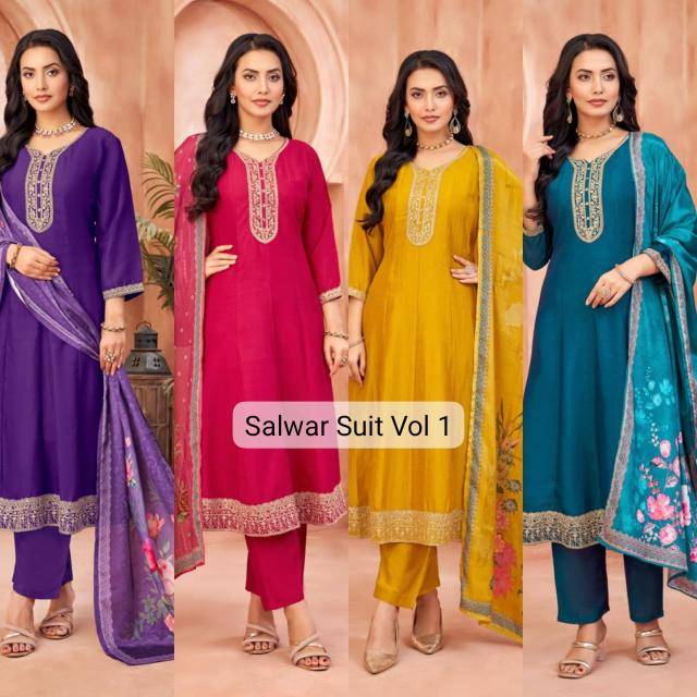 Shorya salwar suit vol 1 Kurti manufacturers in Ahmedabad