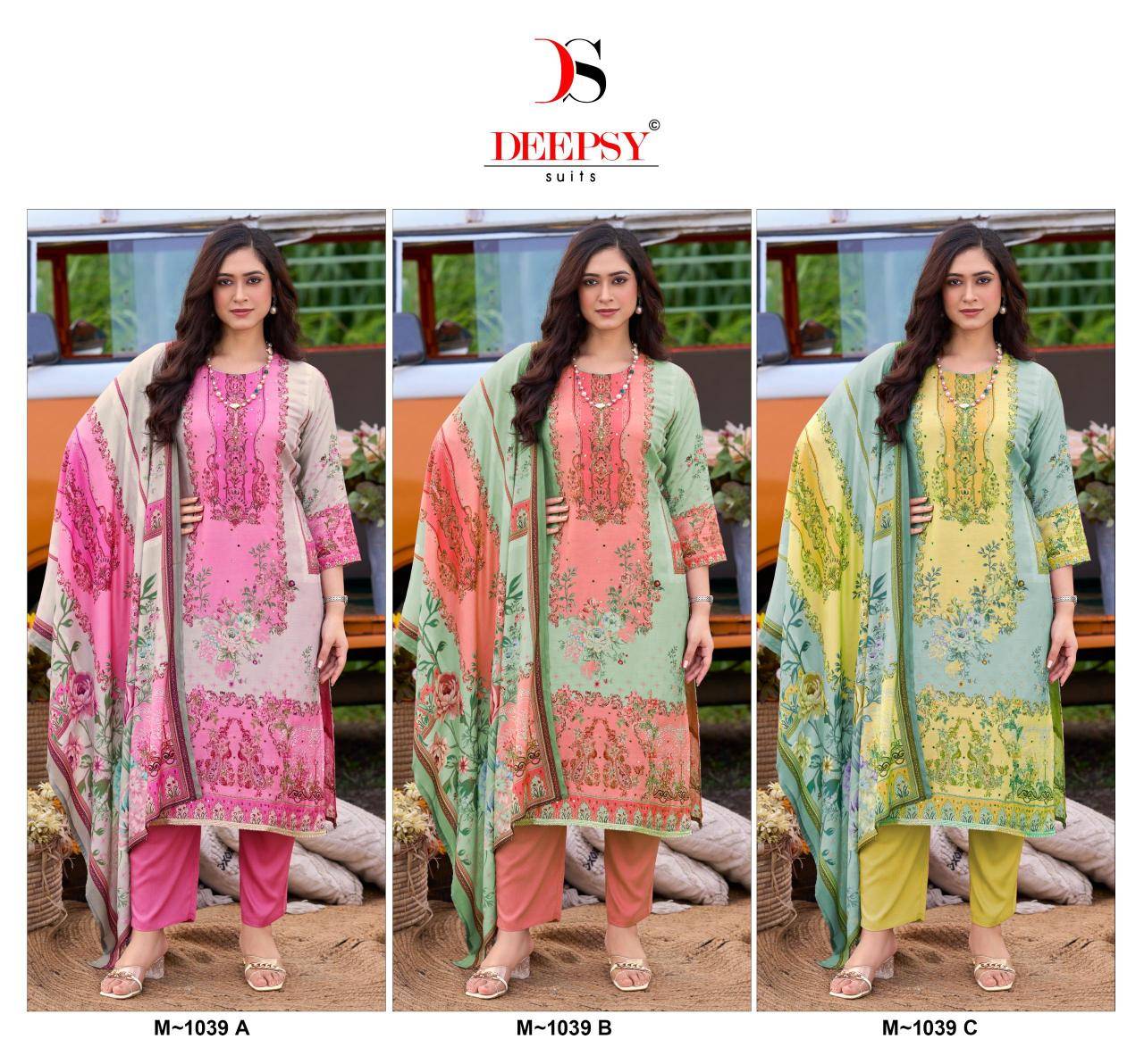 Deepsy d.no M-1039 ABC Affordable dress materials in Surat