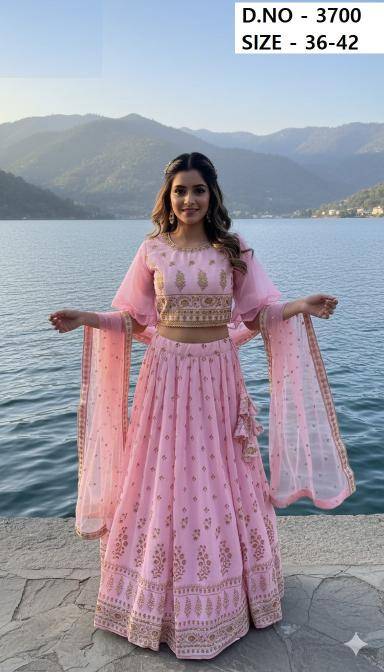 Avika Crop Top 3700 Wholesale lehenga market Ahmedabad