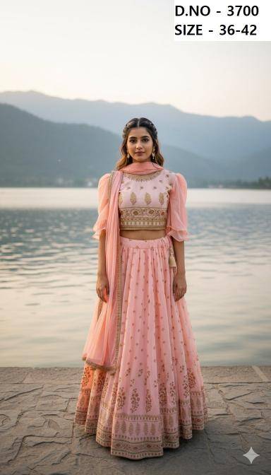 Avika Crop Top 3700 Wholesale lehenga market Ahmedabad