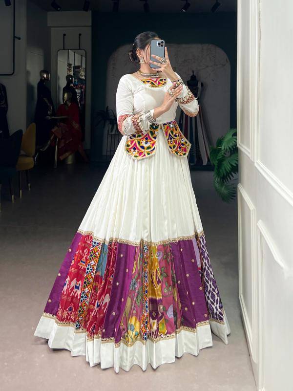 NNK 1704 WHT Rayon Designer lehenga choli in Ahmedabad
