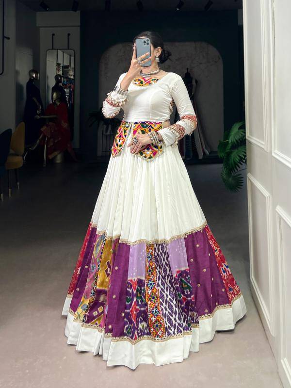 NNK 1704 WHT Rayon Designer lehenga choli in Ahmedabad
