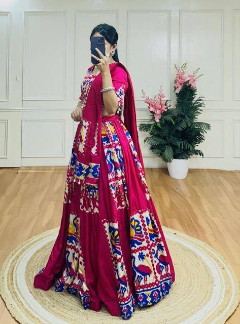 Artriddhs Rayon Red  Lehenga choli for girls