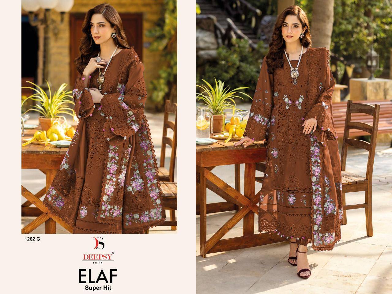 Deepsy elaf luxury super hit lawn 1262 Salwar Kameez manufacturers in Hyderabad