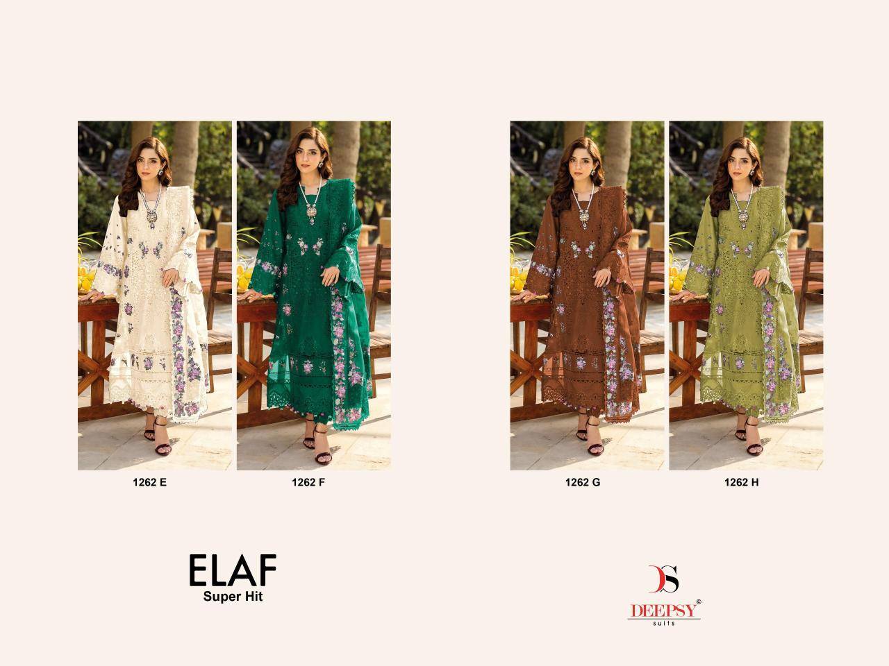 Deepsy elaf luxury super hit lawn 1262 Salwar Kameez manufacturers in Hyderabad
