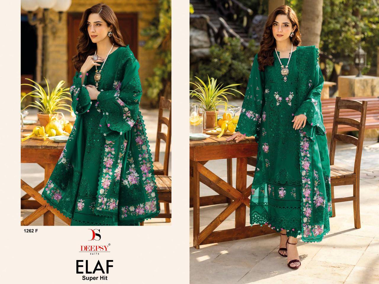 Deepsy elaf luxury super hit lawn 1262 Salwar Kameez manufacturers in Hyderabad