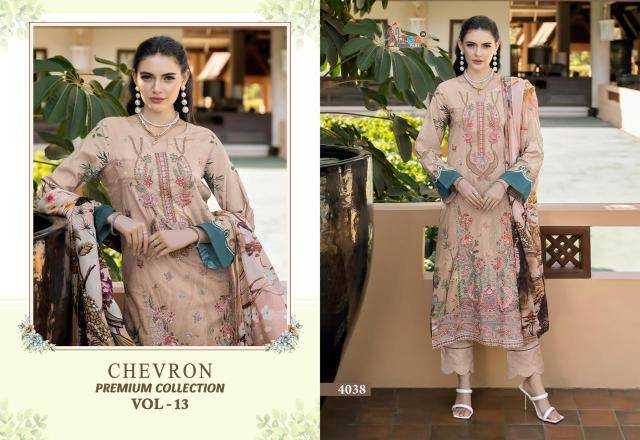 Shree fabs chevron premium collection vol 13 Dress material wholesale market in India