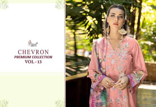 Shree fabs chevron premium collection vol 13 Dress material wholesale market in India