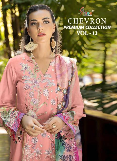 Shree fabs chevron premium collection vol 13 Dress material wholesale market in India