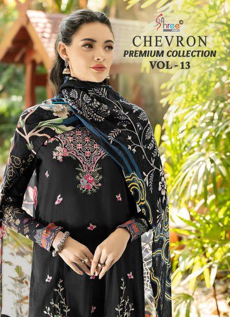 Shree fabs chevron premium collection vol 13 Dress material wholesale market in India