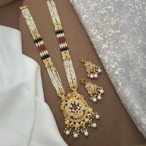 Long Necklace Set LNS019 Indian artificial jewellery suppliers in Delhi