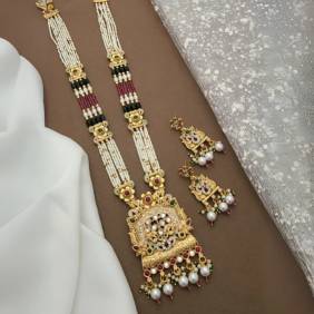 Long Necklace Set LNS023 Ethnic artificial jewellery suppliers in Delhi