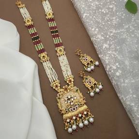 Long Necklace Set LNS024 Wholesale artificial kundan jewellery in Delhi
