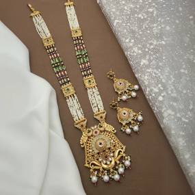 Long Necklace Set LNS026 Bulk artificial bangles suppliers in Delhi