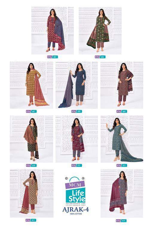 MCM ajrak vol-4 Latest kurti designs wholesale