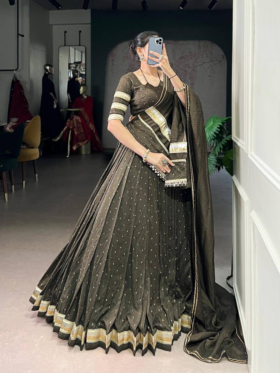 SAKHI Chanderi MND Traditional Lehenga choli wholesaler