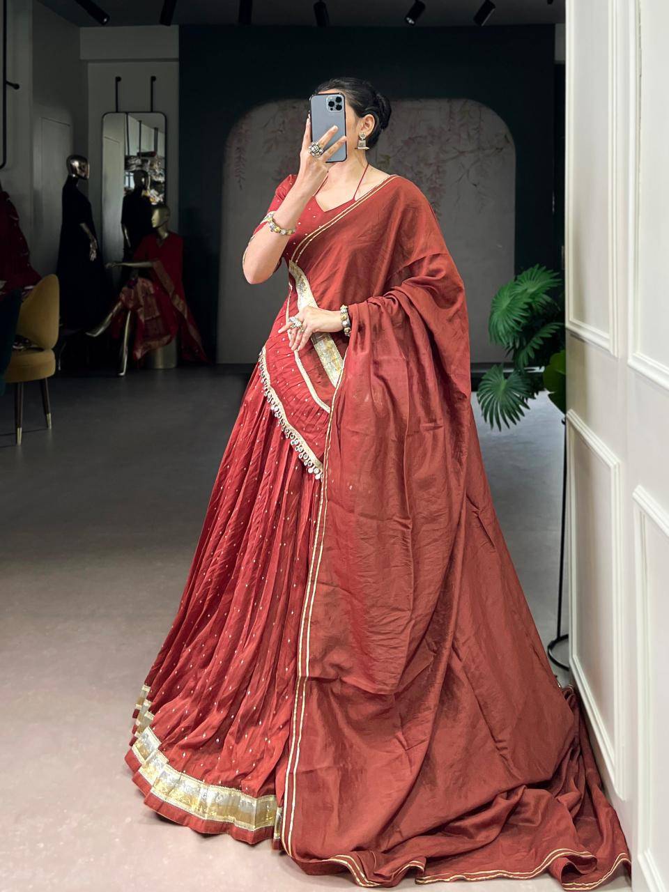 SAKHI Chanderi ROG Lehenga choli manufacturer in India